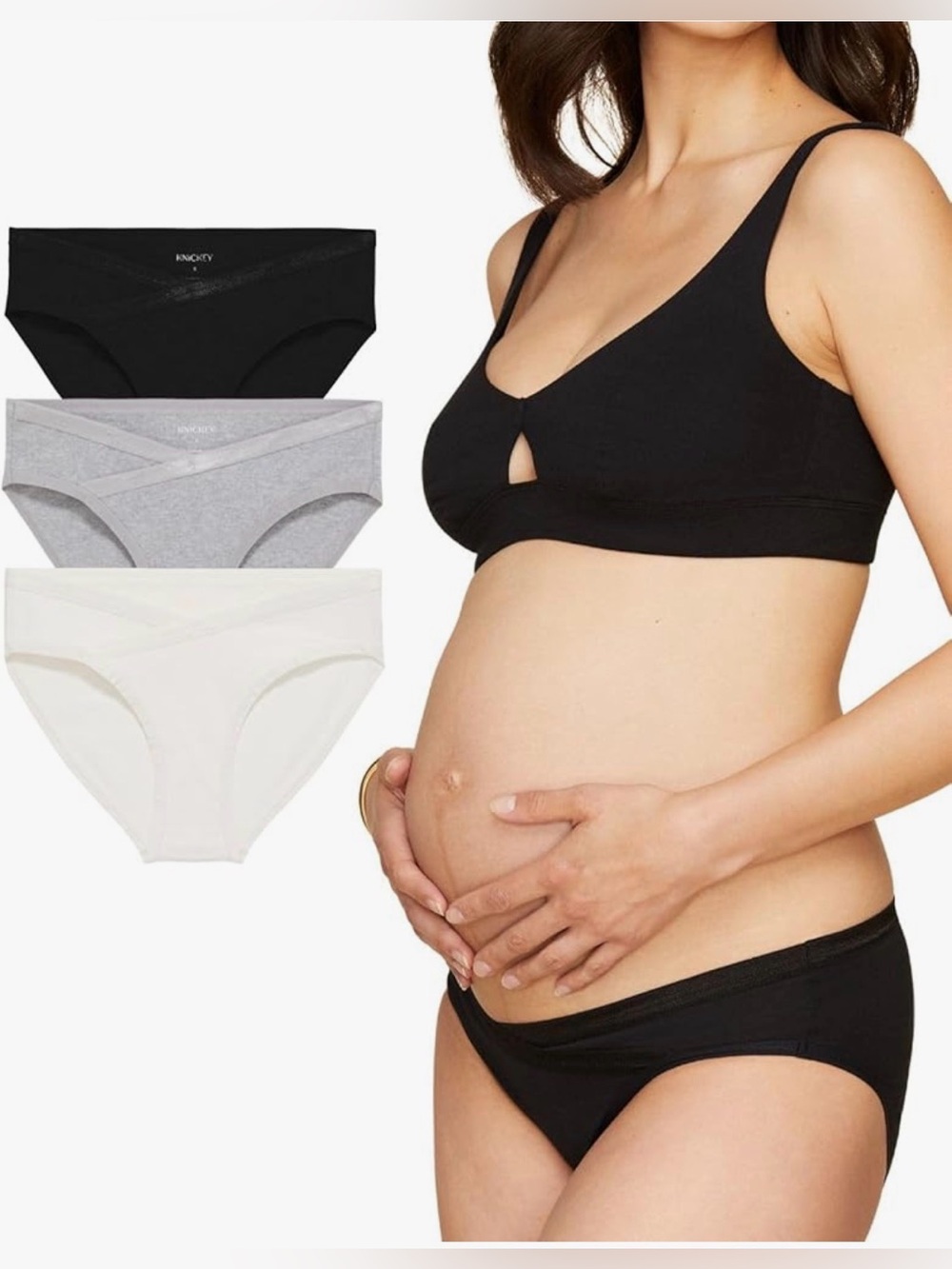 Subset Organic Cotton Maternity Below-Belly Briefs
